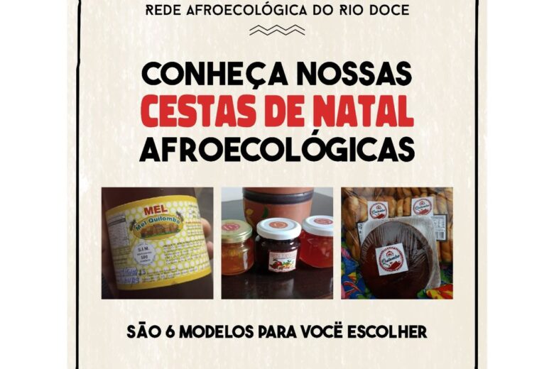 Comunidades quilombolas produzem cestas de Natal afroecológicas para Itabira e BH