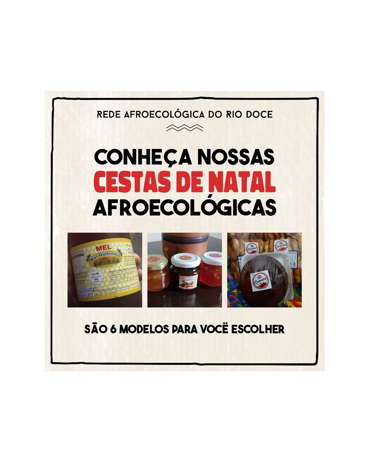 Comunidades quilombolas produzem cestas de Natal afroecológicas para Itabira e BH