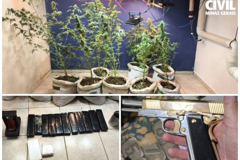 Casal é preso por manter bunker para cultivo e preparo de drogas