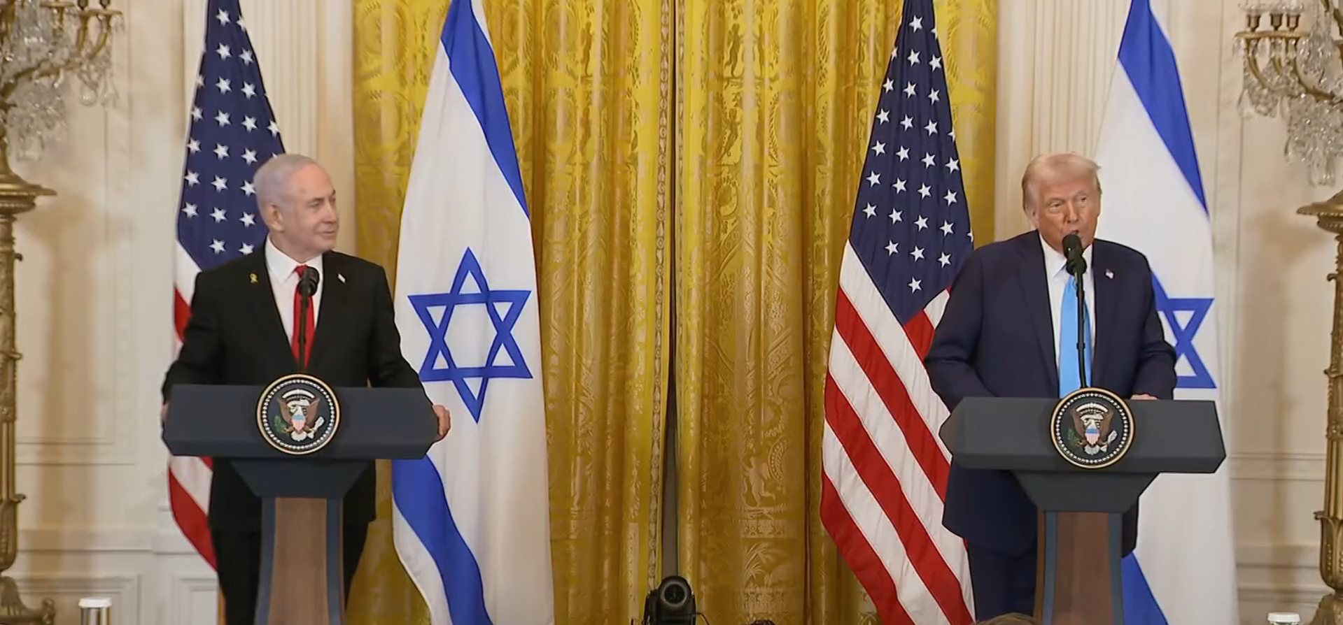 EUA vão assumir a Faixa de Gaza, diz Trump ao lado de Netanyahu