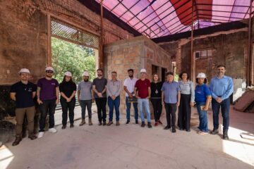 Prefeito de Ouro Preto faz visita técnica às obras de restauração da estação ferroviária de Engenheiro Corrêa