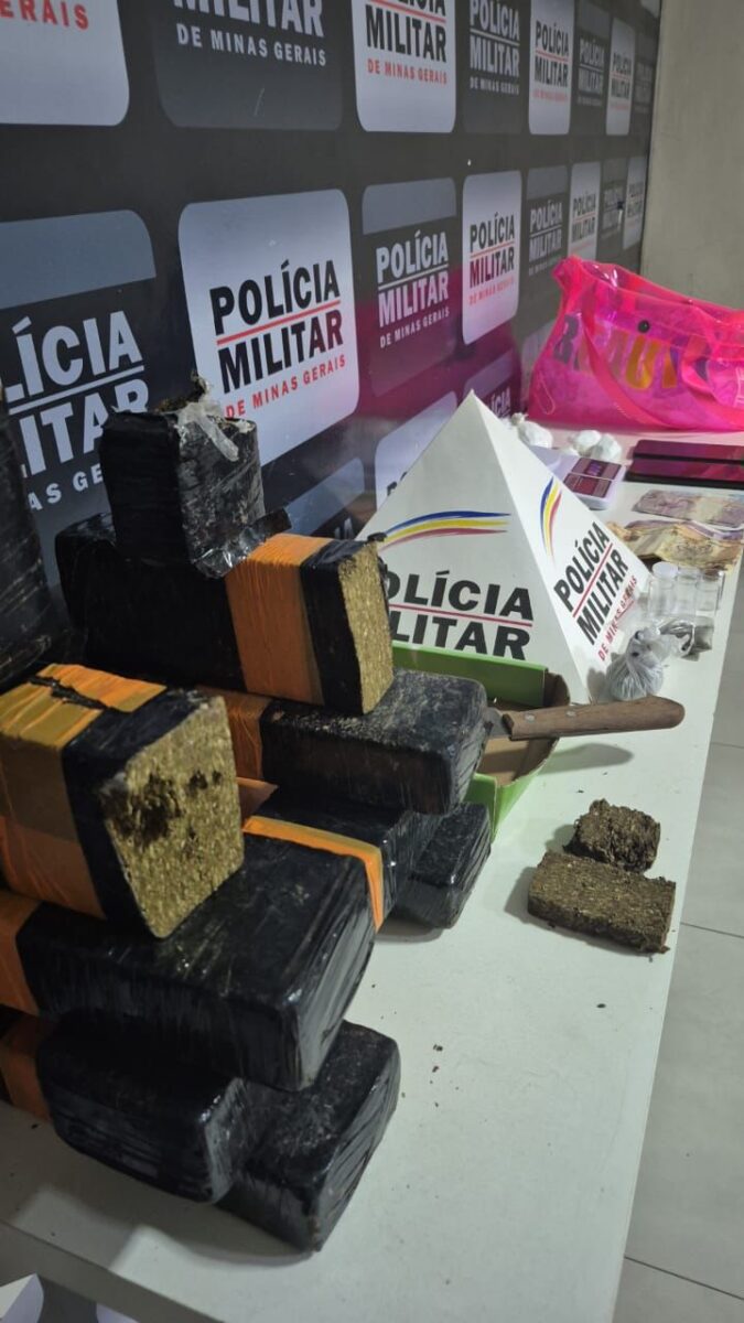 Polícia Militar prende dois homens por tráfico de drogas e apreende grande quantidade de entorpecentes no Vale do Aço