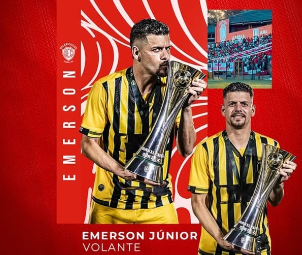 Volante Emerson Júnior é o novo reforço do Valério para a disputa do Módulo II do Mineiro