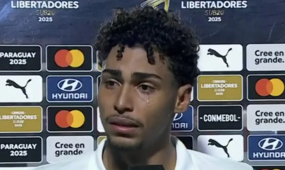 Luighi, do Palmeiras, é vítima de racismo, chora em campo e cobra Conmebol: 'Não fará nada?'