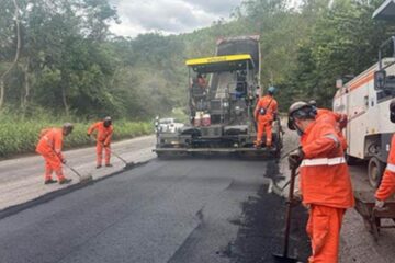 Obras na BR-381 continuam neste sábado; confira trechos afetados