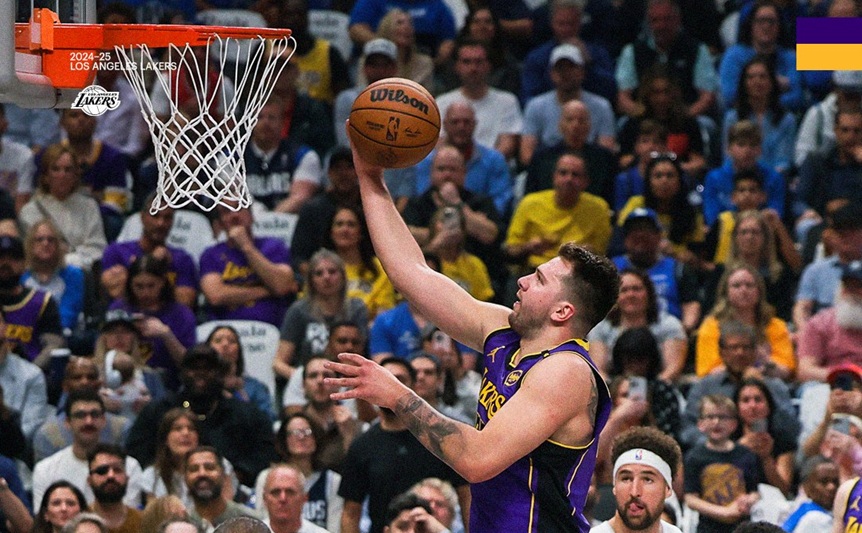 Doncic chora em 1º jogo contra os Mavericks fora e marca 45 pontos em vitória dos Lakers