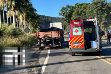 Motociclista morre após colisão com carreta na BR-262, em São Domingos do Prata