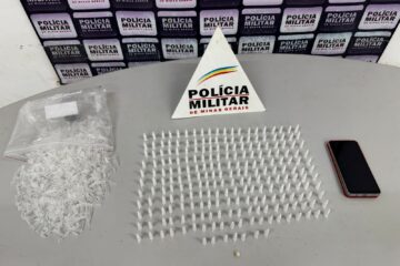 PM prende homem com mais de 200 pinos de cocaína, em Itabira