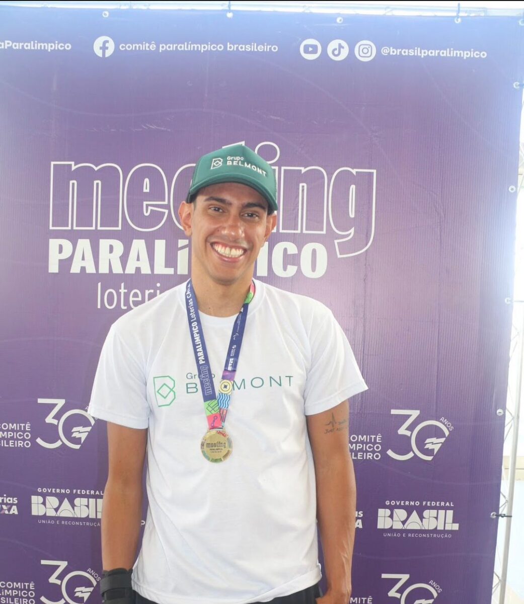 Atleta paraolímpico itabirano conquista ouro em competição em BH