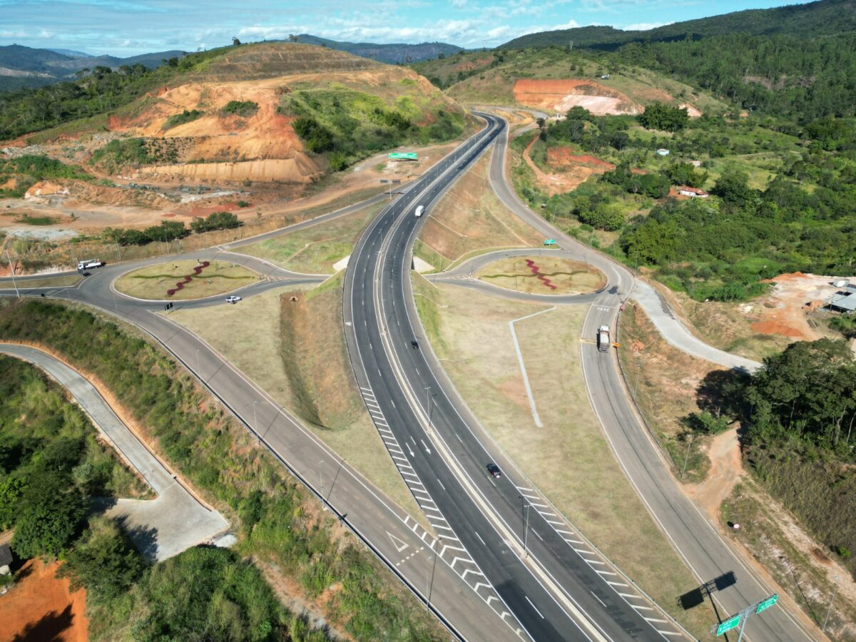 Novo trevo da BR-381 em São Gonçalo do Rio Abaixo