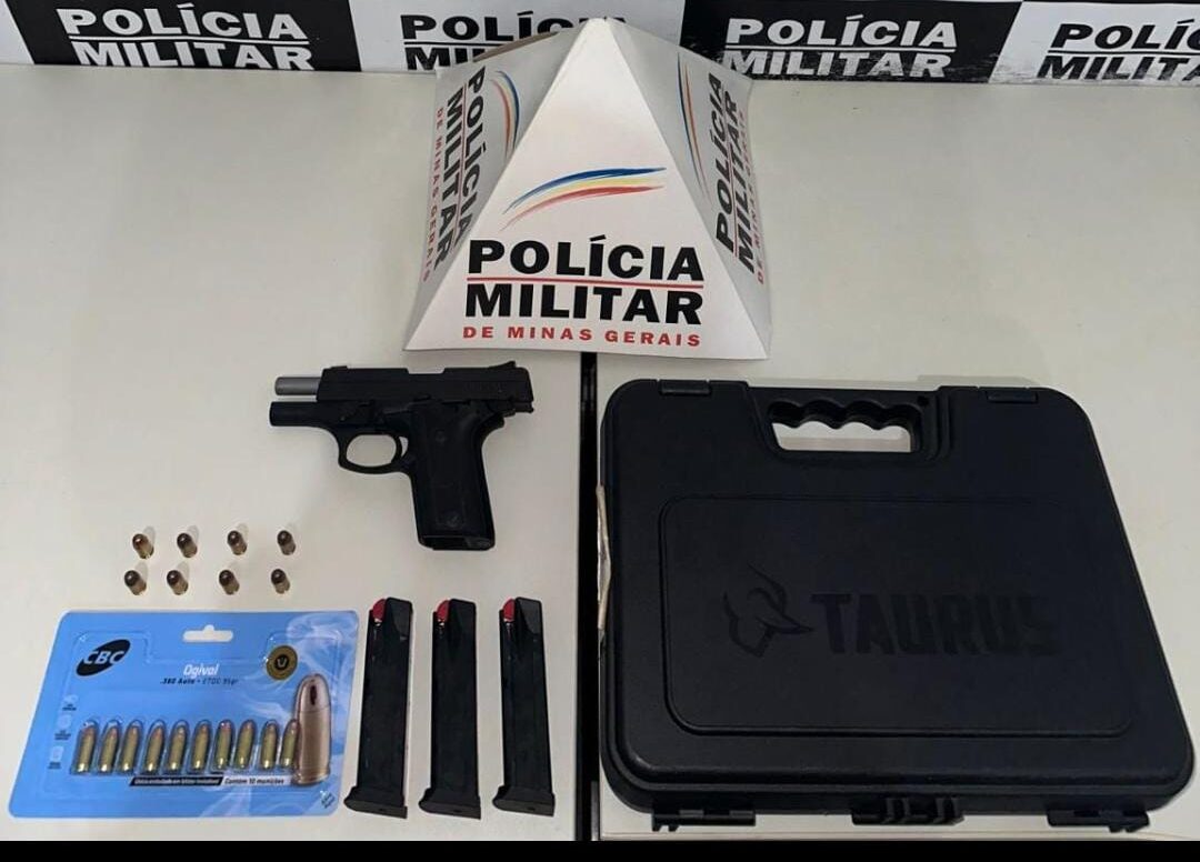 Homem é preso por ameaça e arma de fogo é apreendida em Dom Silvério