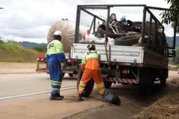 Concessionária realiza mutirão de limpeza na BR-381 de 10 a 13 de junho; saiba mais