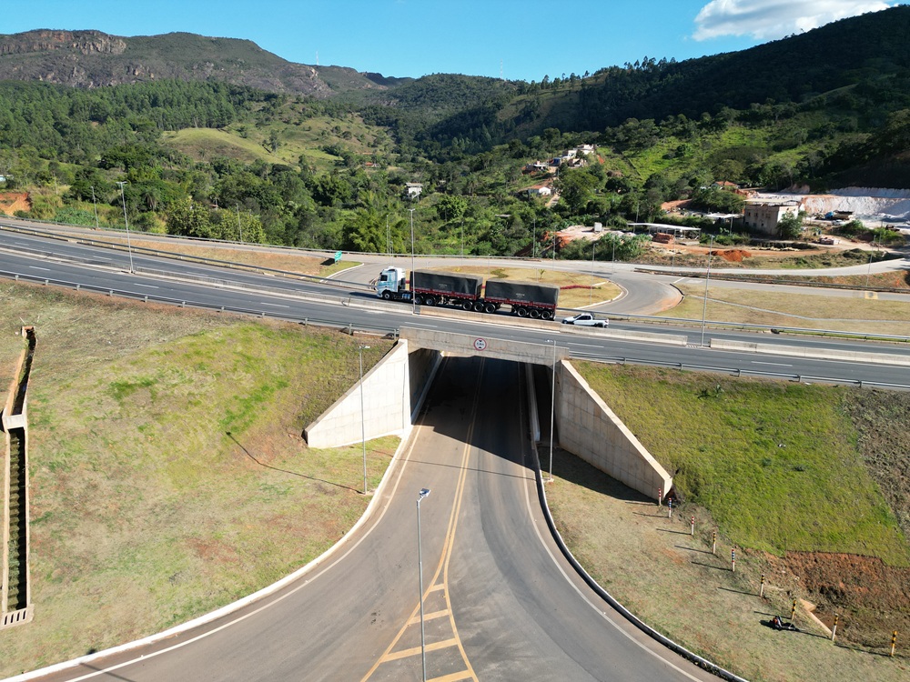 Trevo da BR-381 em São Gonçalo do Rio Abaixo se torna marco logístico e fortalece atração de investimentos