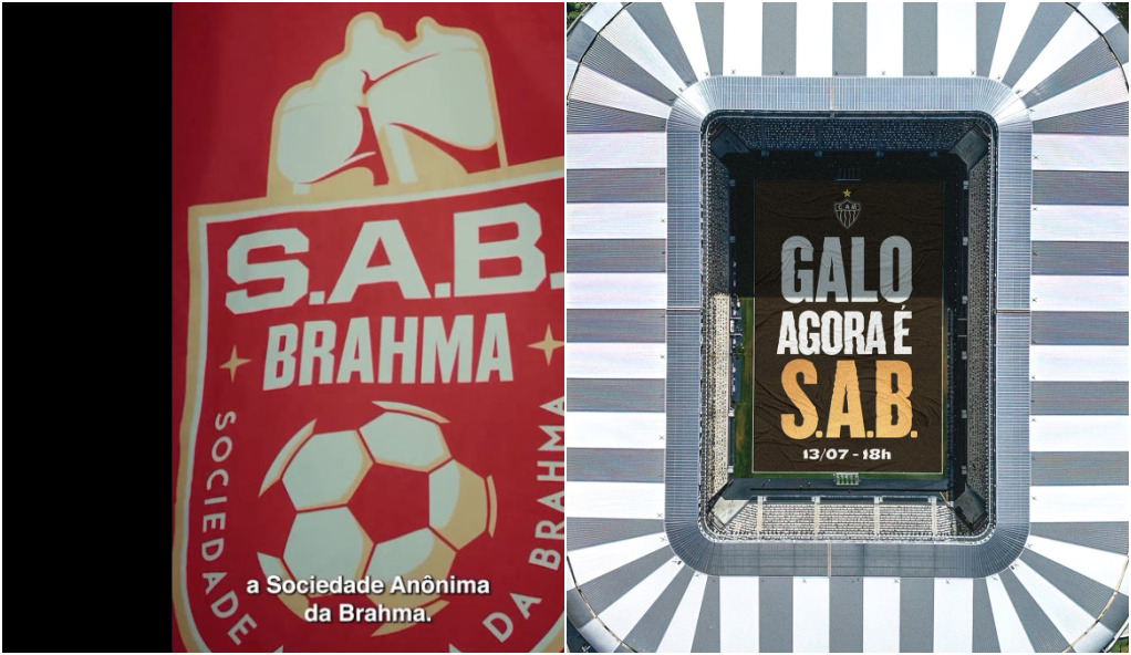 "Agora é SAB": Atlético e Cruzeiro aderem a campanha em parceria com a Brahma