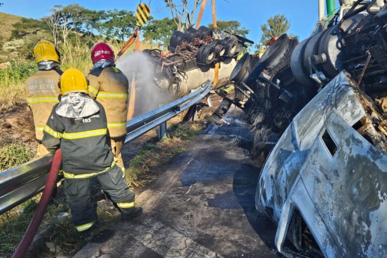 Acidentes com caminhões sobem quase 30% nas rodovias em Minas
