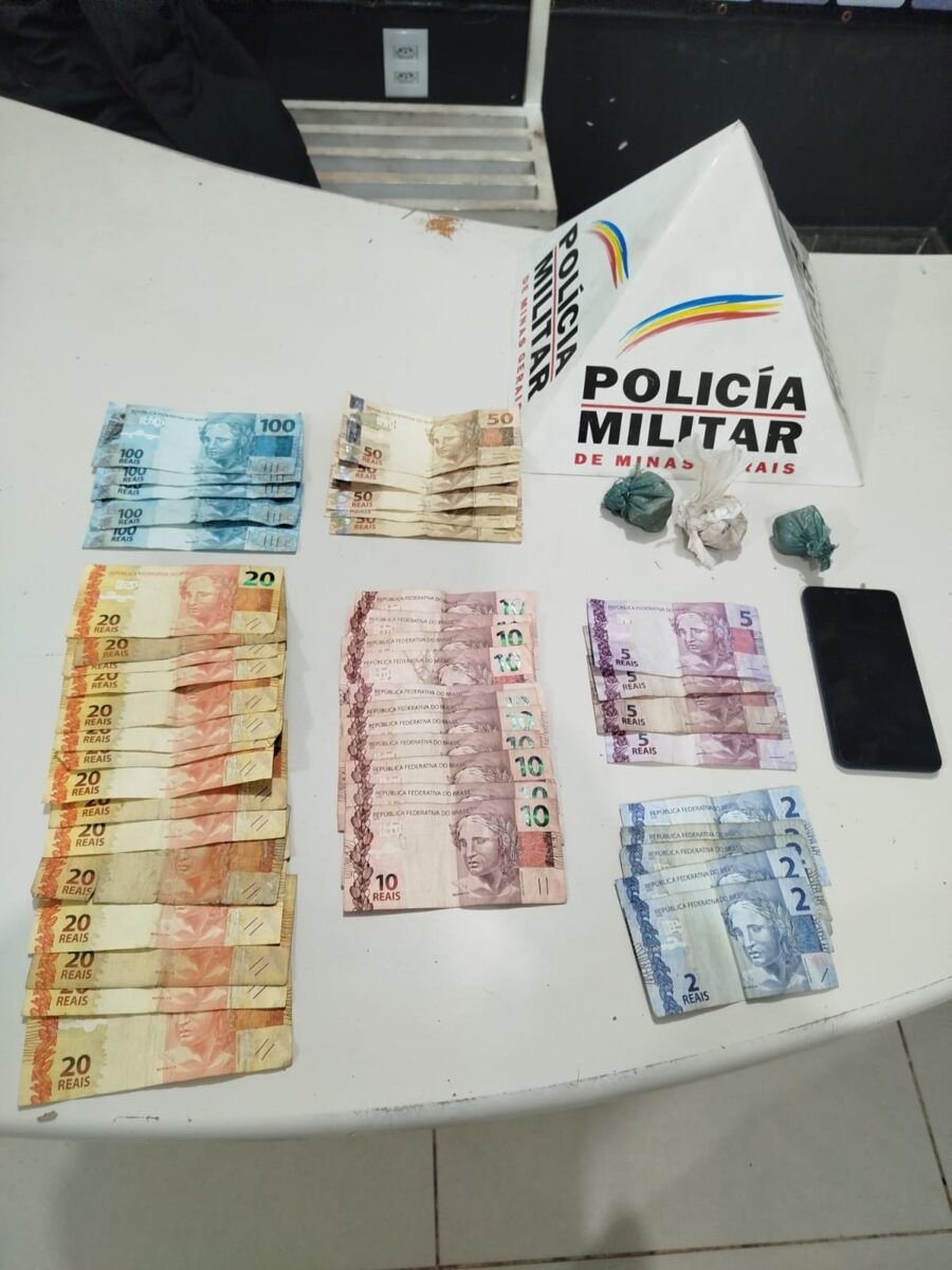 Jovem é preso por tráfico de drogas no bairro Nossa Senhora das Oliveiras, em Itabira
