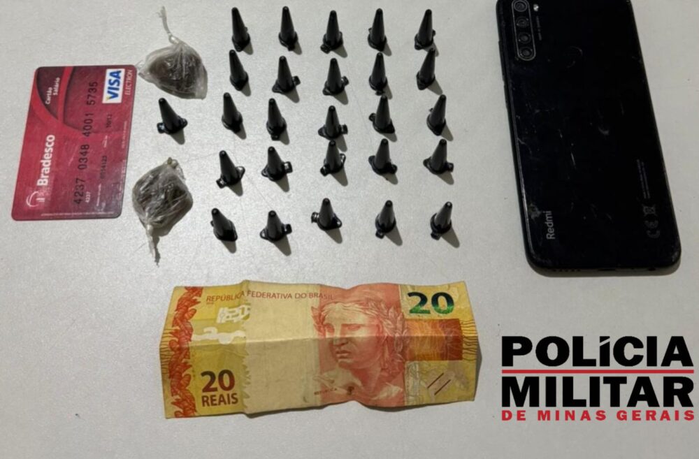 Jovem é preso por tráfico de drogas em Bom Jesus do Amparo