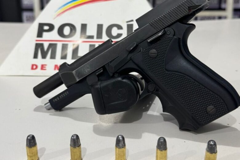 Polícia Militar apreende pistola e prende homem por porte ilegal de arma em Itabira