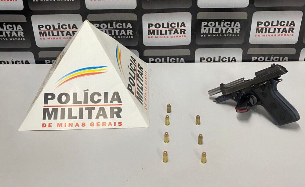 Homem é preso com arma de fogo durante abordagem policial em Santa Bárbara