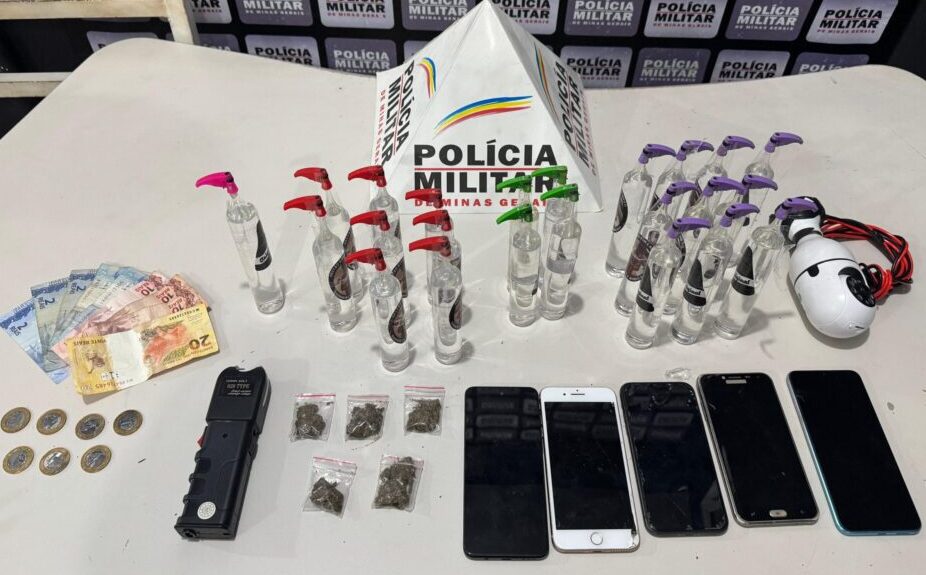 Polícia Militar prende quatro envolvidos com tráfico de drogas em Itabira