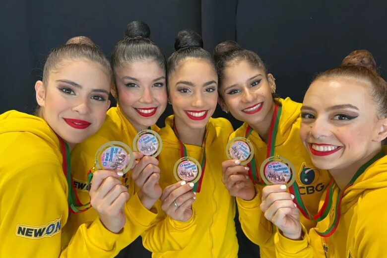 Ginástica rítmica: Brasil leva ouro inédito na Copa do Mundo, em Milão