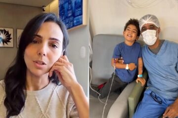 Apresentadora da Globo Minas desabafa após filho com leucemia perder os cabelos: ‘Doí’