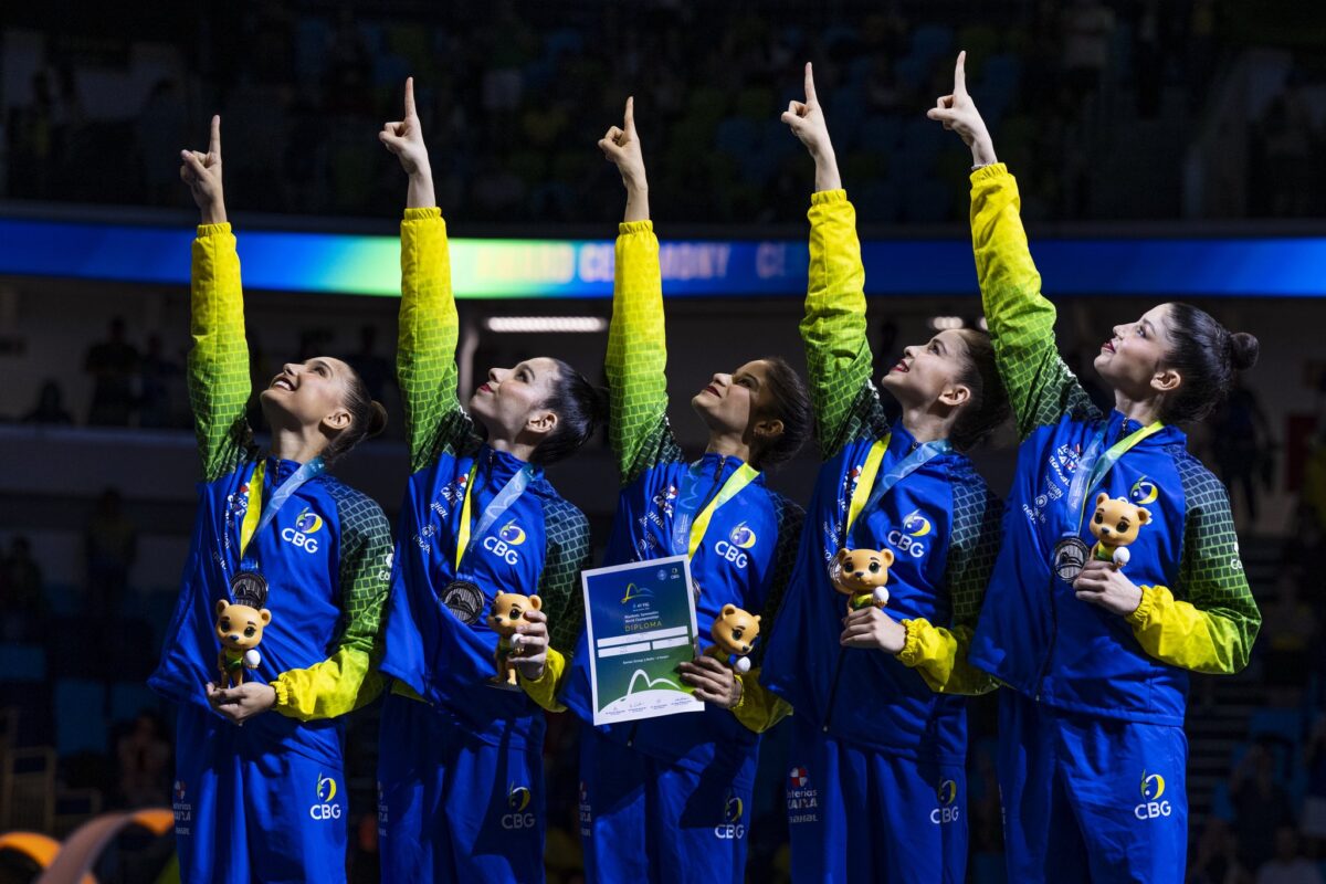 Brasil conquista prata inédita no Mundial de ginástica rítmica
