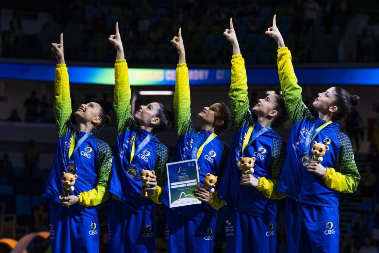 Brasil conquista prata inédita no Mundial de ginástica rítmica