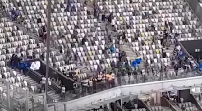 Cinco torcedores do Godoy Cruz são presos após confusão com seguranças na Arena MRV