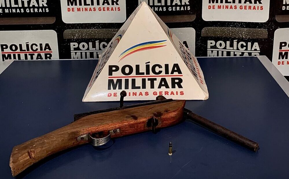 Polícia Militar prende homem por porte ilegal de arma de fogo em Santa Maria de Itabira