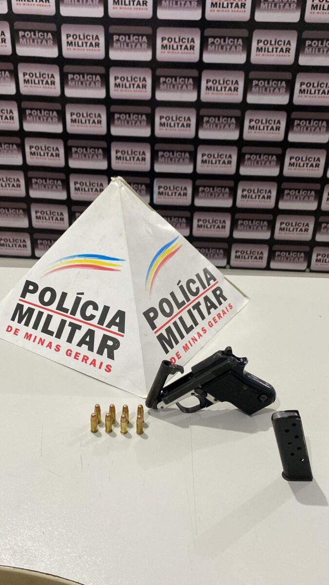 Polícia Militar prende homem por porte ilegal de arma de fogo em São Domingos do Prata