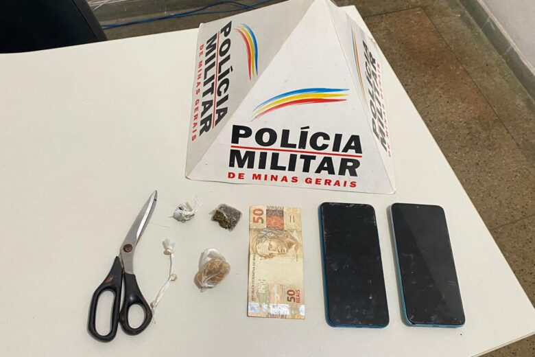 Polícia Militar prende dois homens por tráfico de drogas em Catas Altas