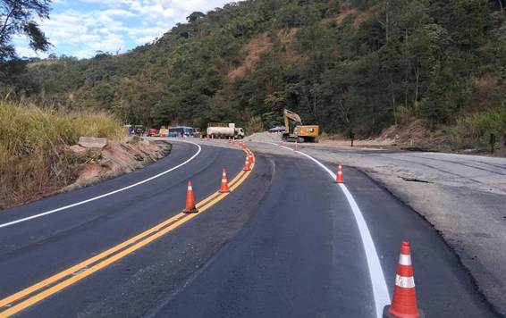 Nova 381 libera desvio provisório na BR-381, em Antônio Dias