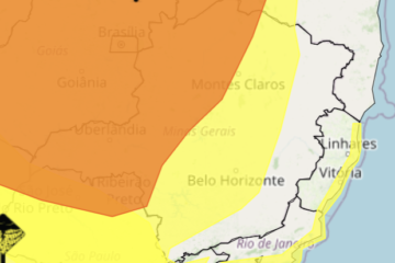 Máxima chega aos 33ºC hoje com influência de massa de ar seco