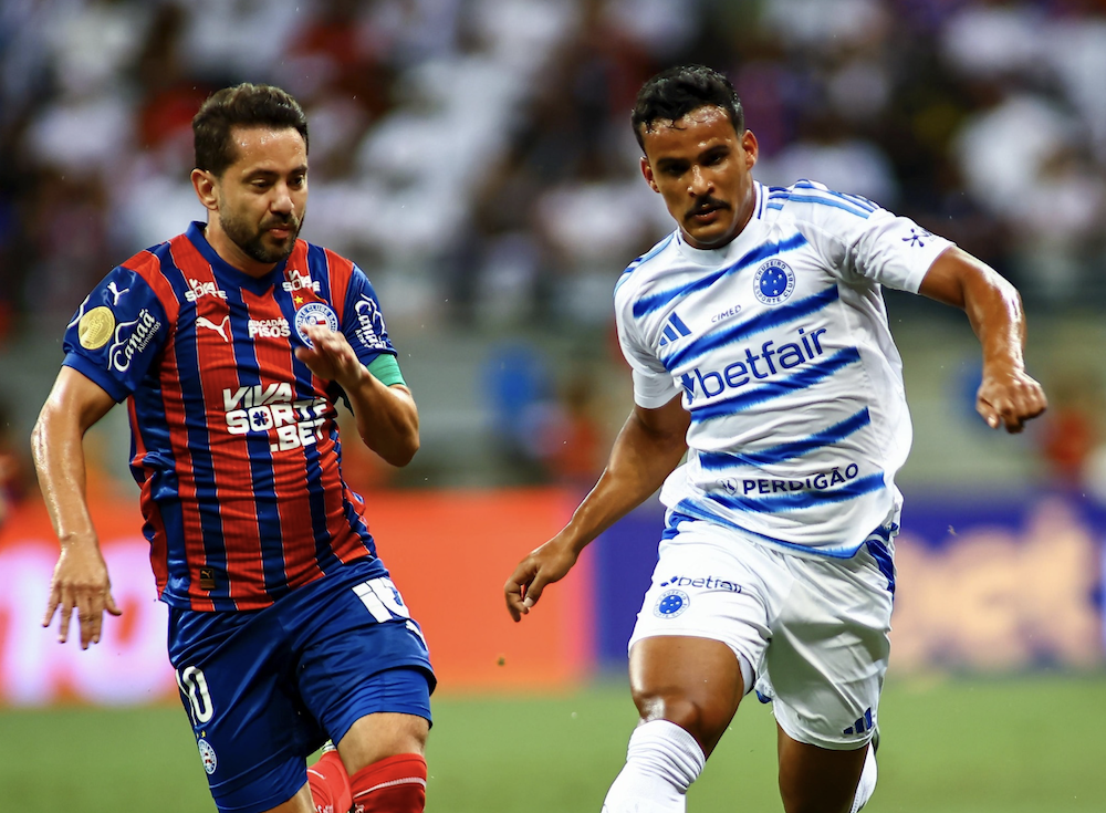 Cruzeiro vence o Bahia de virada e toma a vice-liderança do Palmeiras