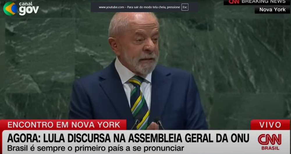 Na ONU, Lula defende soberania do Brasil, critica sanções e pede regulação das big techs
