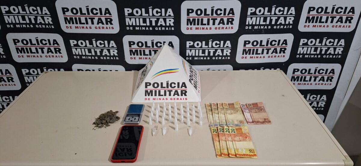 Homem tenta engolir droga ao ver viatura, mas acaba preso por tráfico em Nova Era