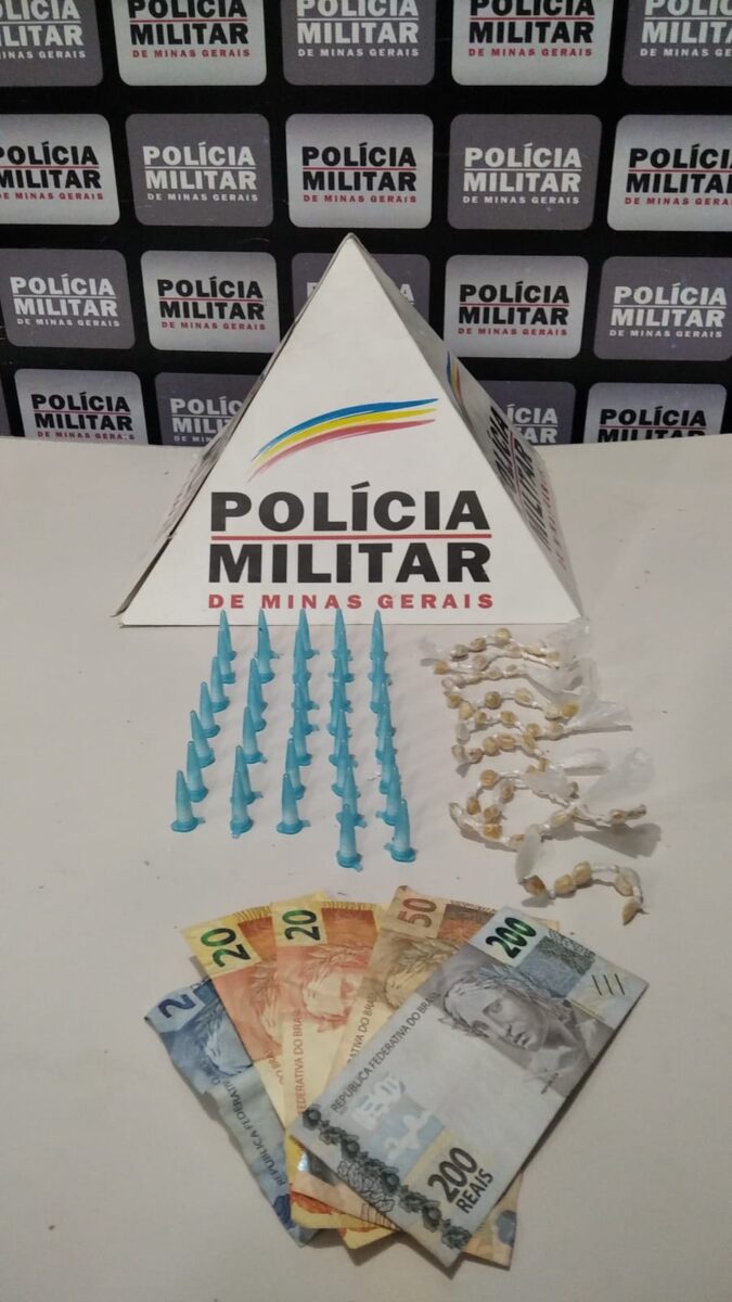 Polícia Militar prende jovem por tráfico e apreende cocaína e crack em Itabira
