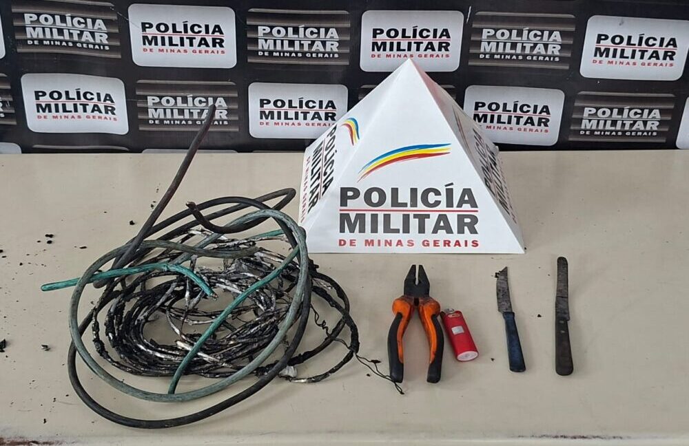 Polícia Militar prende homem e recupera fios de cobre furtados em João Monlevade