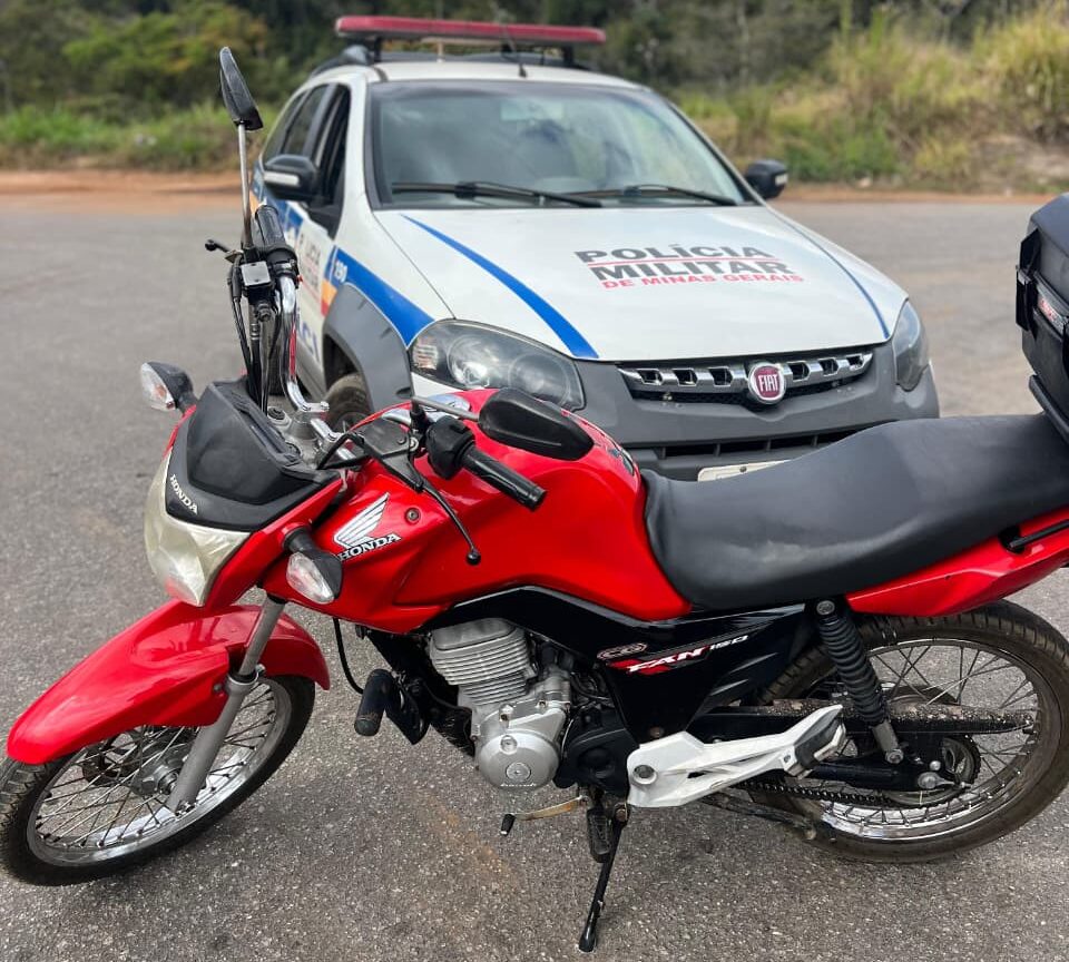 Polícia Militar prende jovem de 19 anos e recupera motocicleta furtada em João Monlevade