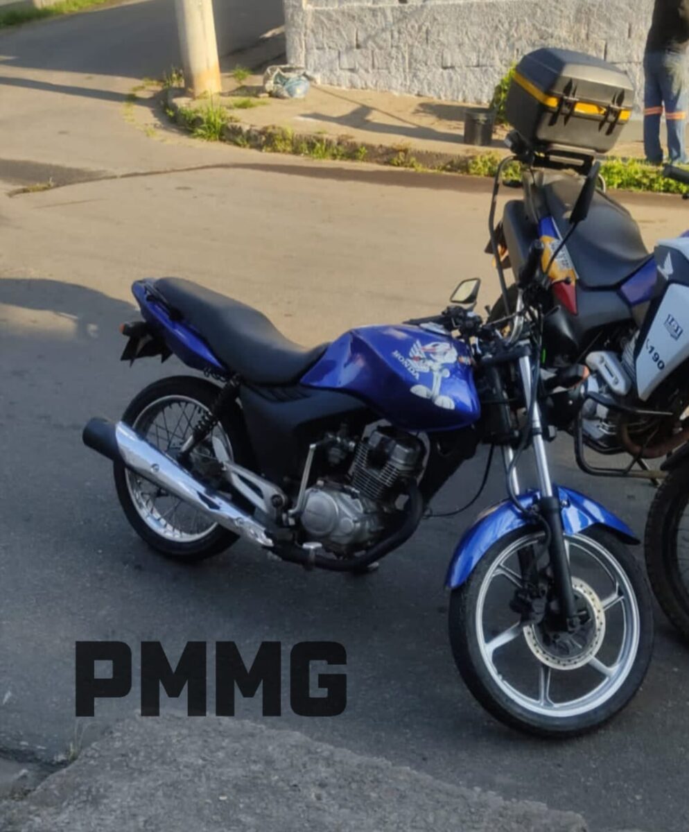 Menor é apreendido em Itabira com moto adulterada durante patrulhamento no bairro São Marcos