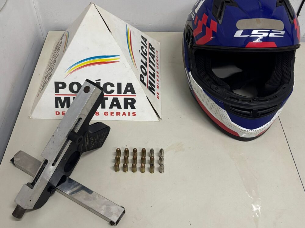 Adolescente é apreendido com submetralhadora após perseguição na MG-436, em Barão de Cocais
