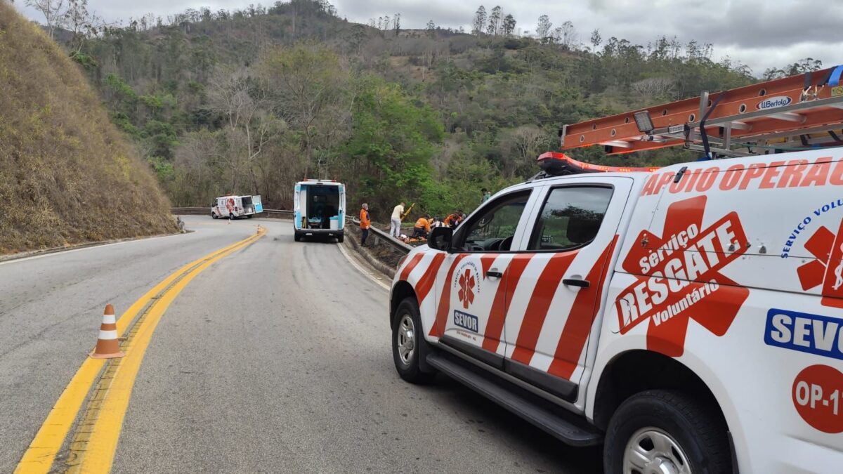 Duas pessoas ficam feridas em acidente na "Estrada do Forninho", que liga Itabira a João Monlevade