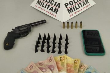 Adolescente é apreendido por tráfico de drogas e porte ilegal de arma de fogo em Itabira