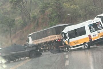 Idosa morre em colisão na BR-381, em Caeté