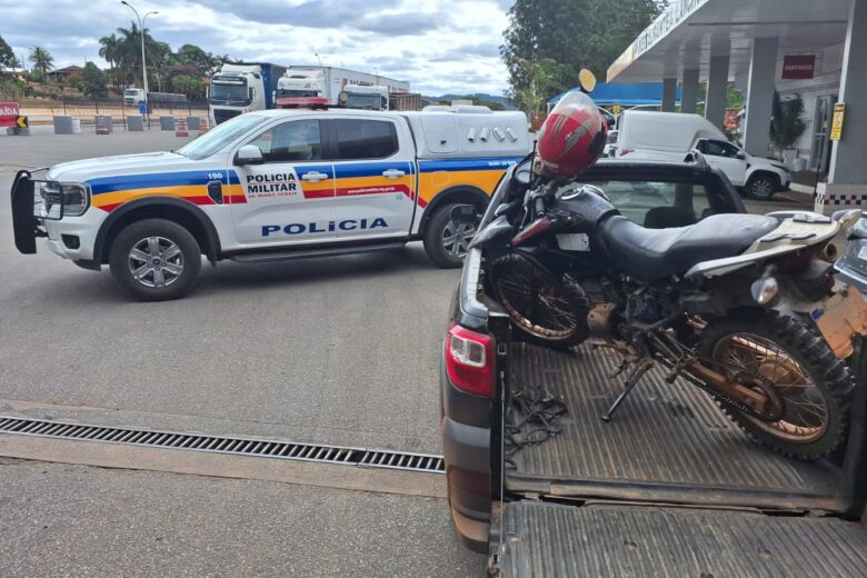 Bom Jesus do Amparo: motocicleta furtada é recuperada pela Polícia Militar na BR-381