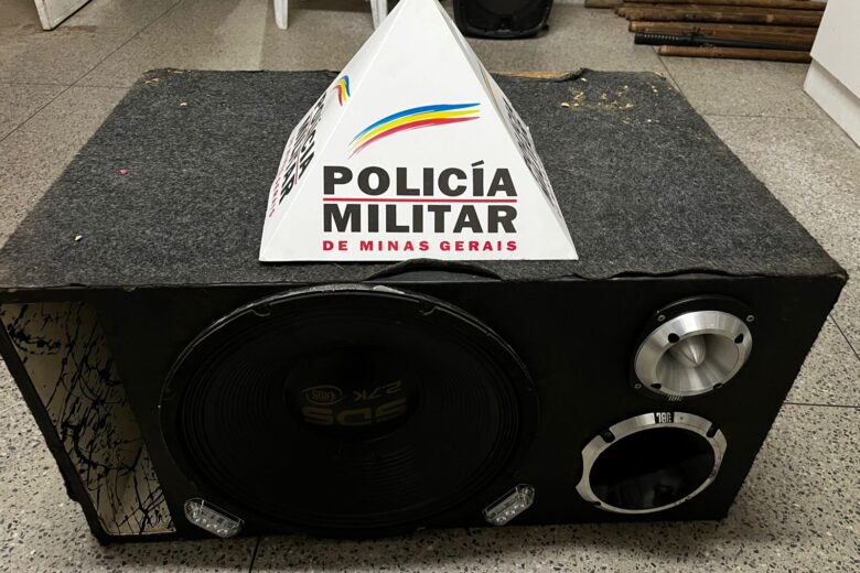 Polícia Militar apreende som automotivo por perturbação do sossego em Itabira