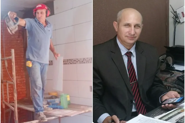 Pedreiro se forma em advocacia na faculdade que ajudou a construir