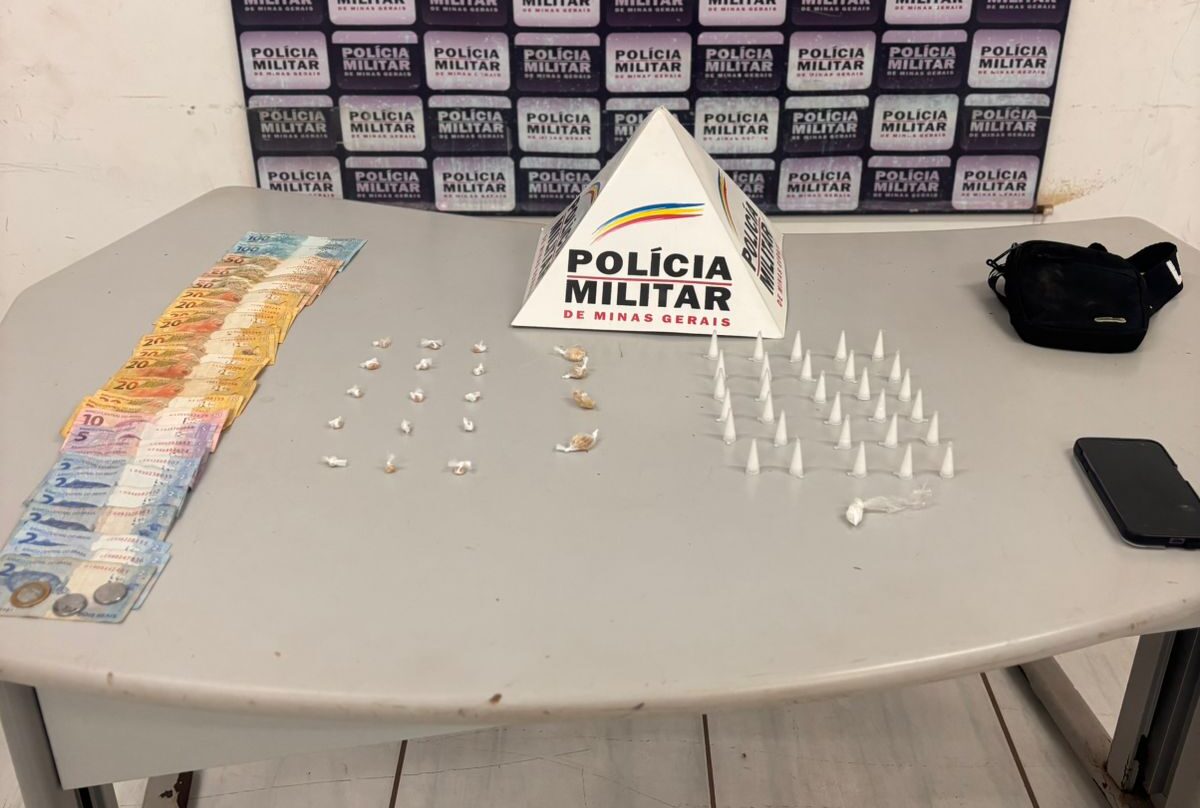 Itabira: homem é preso com cocaína e crack em operação da PM no bairro Bethânia