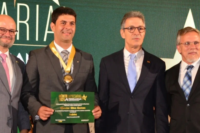Wender Silva Gomes, da WE Engenharia, recebe Prêmio Mérito Empresarial em Minas